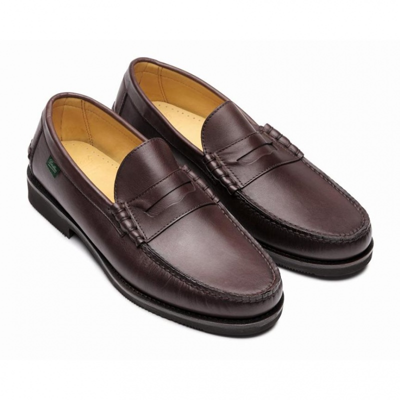 Paraboot Brighton Loafers Herr Mörkbruna | UQG-146253