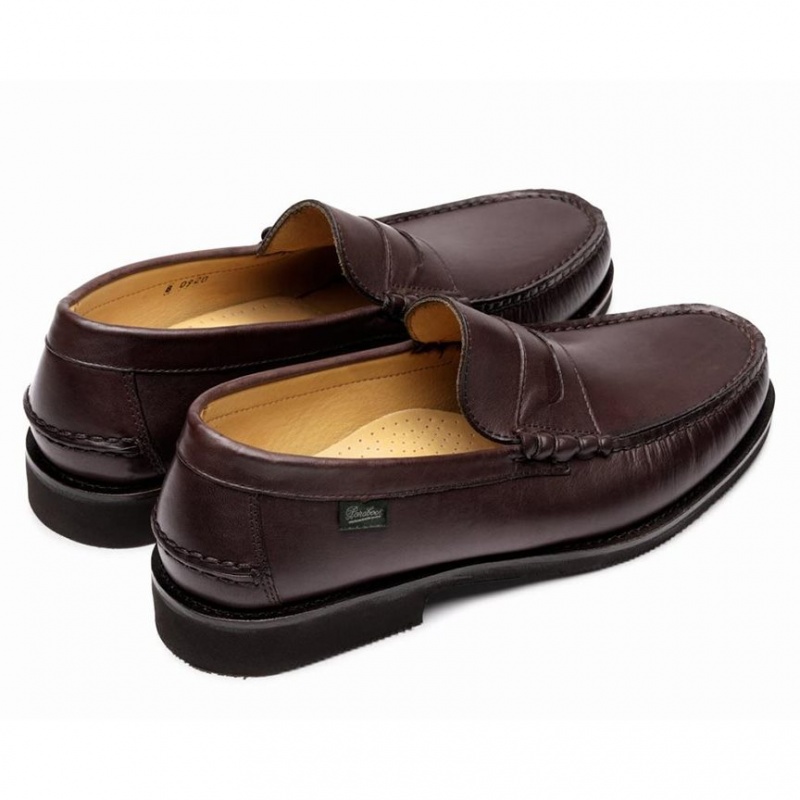 Paraboot Brighton Loafers Herr Mörkbruna | UQG-146253