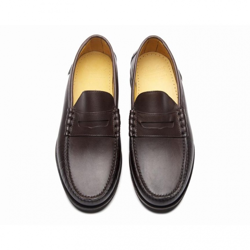 Paraboot Brighton Loafers Herr Mörkbruna | UQG-146253